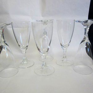 VTG 90'S FACETED STEM SMALL GLASS, SIMPLE ELEGANCE, GREAT FOR TOASTING